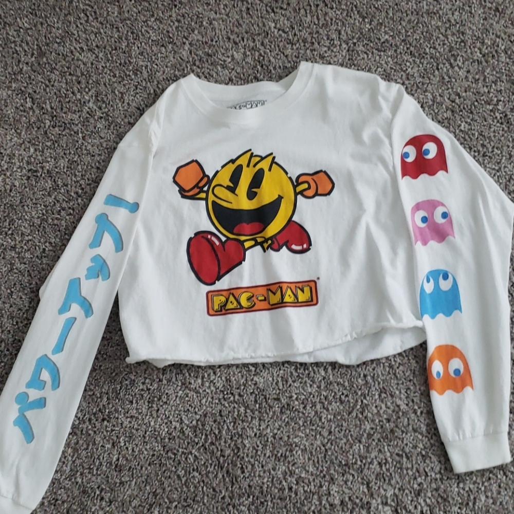Crop long-sleeved tshirt